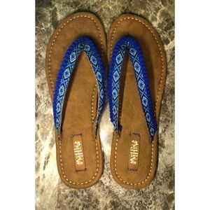 MadLove (Target) Blue Tassel flip flops